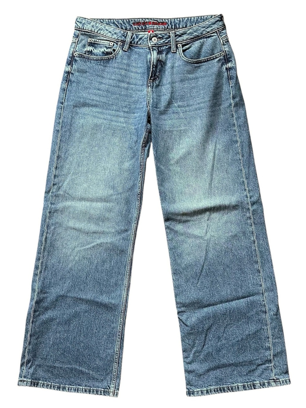 Lucky Brand Baggy Wide Leg High Rise Jeans Size 8/29R